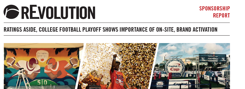 Ratings Aside, College Football Playoff Shows Importance Of On-Site Brand Activation